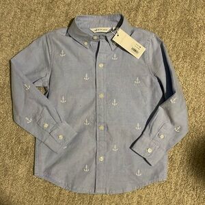 Janie & Jack Nautical Button Down Shirt